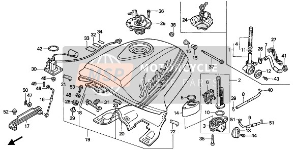 Honda CBR1000F 1989 TANK für ein 1989 Honda CBR1000F