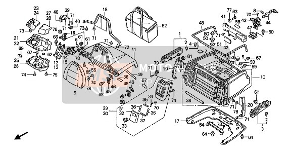 81152MN5000ZC, Cover B, R. Armrest *TYPE3* (R58l) (TYPE3 ), Honda, 0