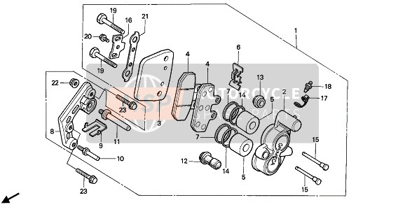 45108KB9960, Spring, Pad, Honda, 1