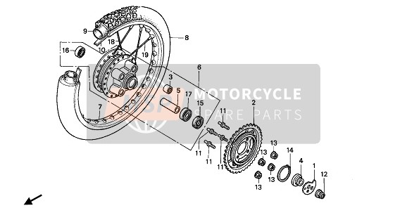 91257383901, Simmerring, Honda, 1