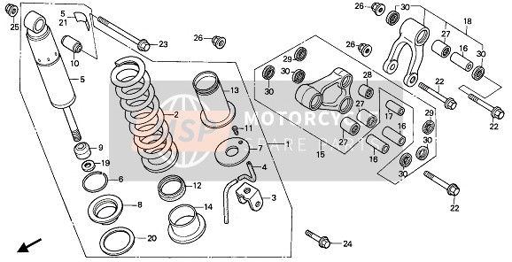 Honda NX250 1989 Coussin arrière pour un 1989 Honda NX250