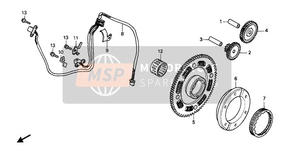 28110MR5670, Gear Comp., Starting Driven, Honda, 0