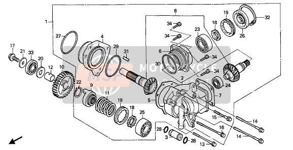 21311MG8000, Shim, Final Driveshaft (0.40), Honda, 0