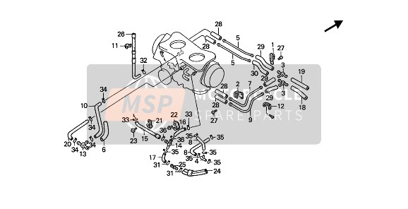 16197MT8000, Tube, Honda, 1