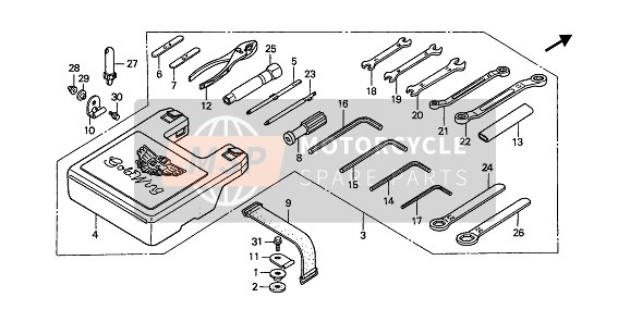 Honda GL1500 1990 TOOLS for a 1990 Honda GL1500