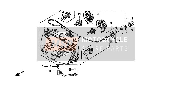 90153MN5003, Speciale Moer 16mm, Honda, 1