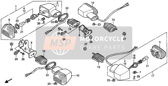 33600MR8600, Winker Assy., R. Rr. (12V 21W), Honda, 0