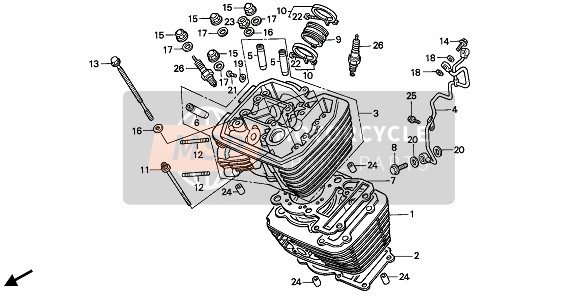 12210MR1831, Teil Wird Ausverk., Honda, 6