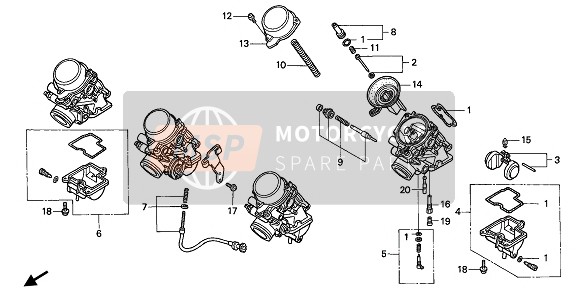 Carburador (Componentes Partes)
