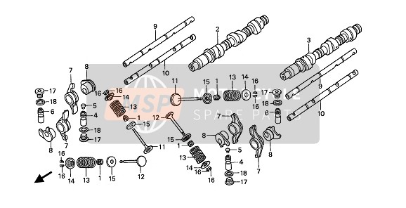 Honda GL1500SE 1991 CAMSHAFT & VALVE for a 1991 Honda GL1500SE