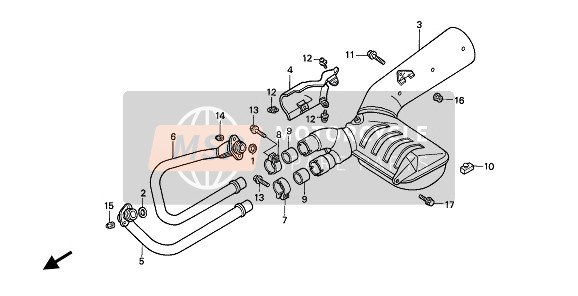 Honda NTV650 1991 SCHALLDÄMPFER für ein 1991 Honda NTV650