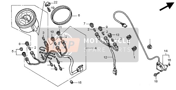 938930401000, SCREW-WASHER, 4X10, Honda, 1