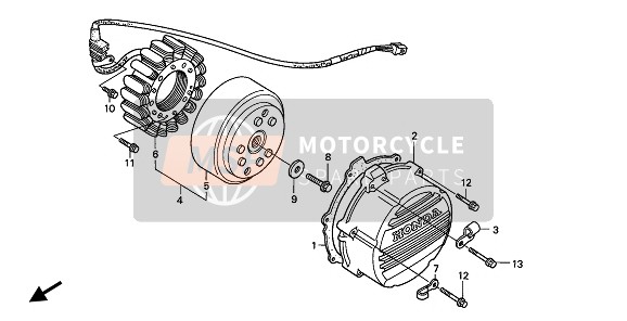 Honda VFR400R3 1991 GENERATOR für ein 1991 Honda VFR400R3