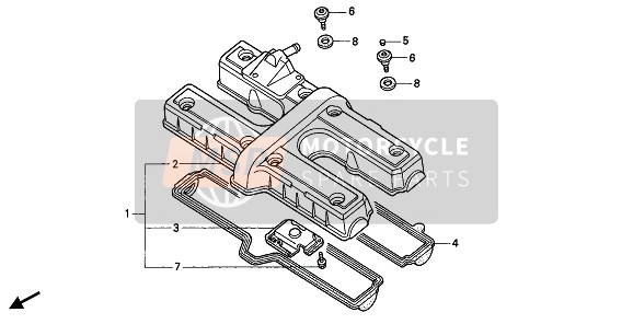 Honda CB750 1992 CYLINDER HEAD COVER for a 1992 Honda CB750