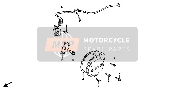 Honda CB750 1992 IMPULSGEBER für ein 1992 Honda CB750