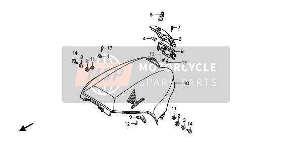 Honda ST1100A 1992 Riparo per un 1992 Honda ST1100A