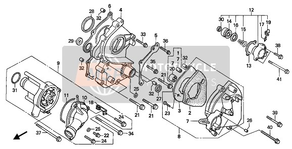 Honda CBR1000F 1993 Pompe à eau pour un 1993 Honda CBR1000F