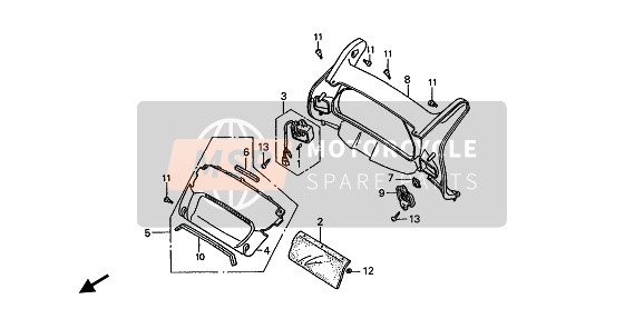 Honda ST1100A 1993 Metro Panel (KMH) para un 1993 Honda ST1100A