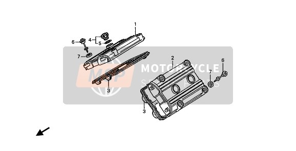 Honda ST1100 1993 CYLINDER HEAD COVER for a 1993 Honda ST1100