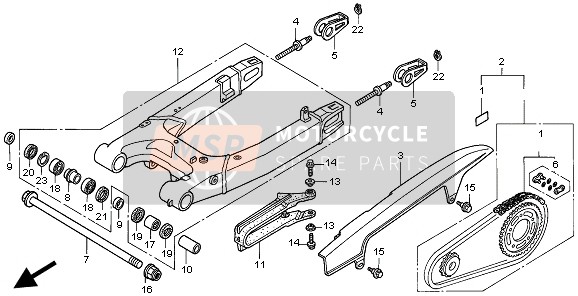 40540MBB003, Antriebskette, Honda, 0