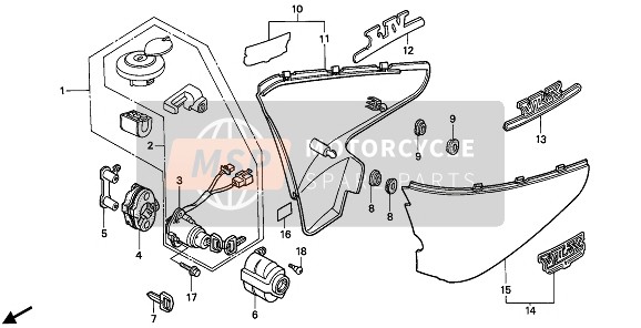 83620MZ8610ZA, Cover Set, R. Side (Wl) *TYPE1 * (TYPE1 ), Honda, 0