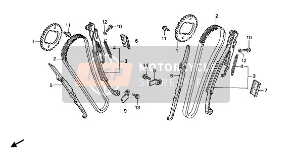 CAM CHAIN & TENSIONER