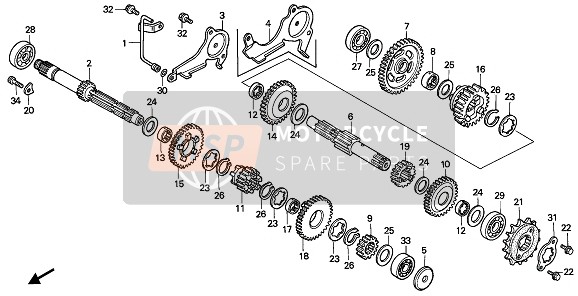 Honda XL600V 1993 Transmission pour un 1993 Honda XL600V