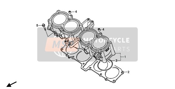 Honda CB1000F 1994 CYLINDER for a 1994 Honda CB1000F