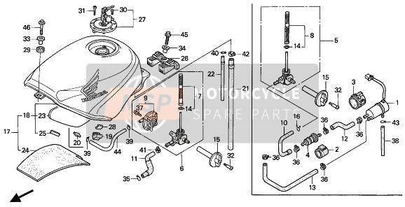 Honda CBR600F 1994 TANK für ein 1994 Honda CBR600F