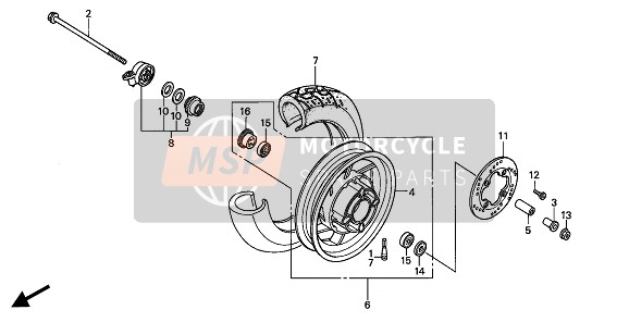 45121KS4000, Disco Freno Ant., Honda, 3