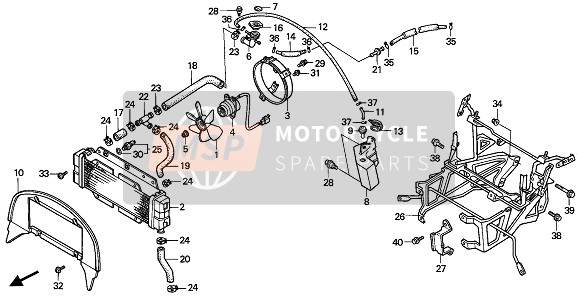 19009KM3003, Fan Comp., Cooling, Honda, 0