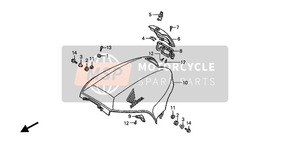 Honda ST1100 1994 SHELTER for a 1994 Honda ST1100