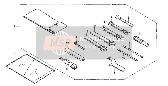 Honda VF750C 1994 Outils pour un 1994 Honda VF750C