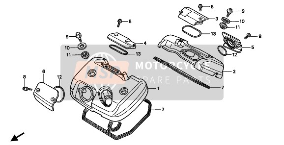 Honda VT600C 1994 CYLINDER HEAD COVER for a 1994 Honda VT600C