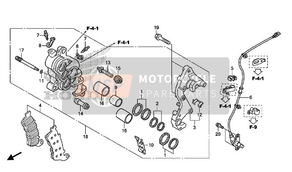 R. FRONT BRAKE CALIPER