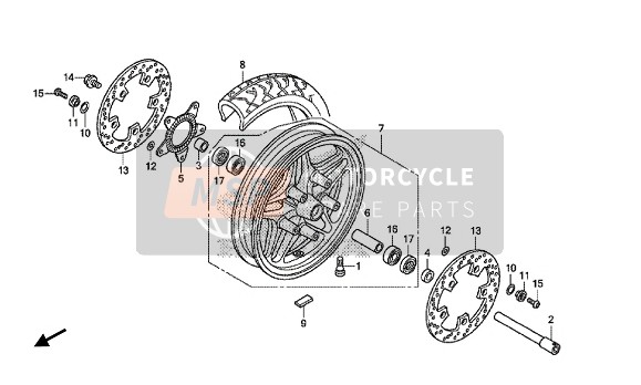 44711MGC034, Tire,Fr(Dun), Honda, 0