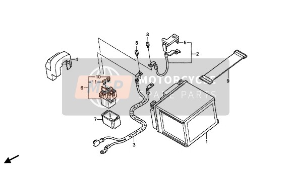 Honda CBR1000S SP 2014 BATTERIE für ein 2014 Honda CBR1000S SP