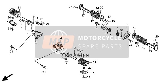 Honda CA125 1998 STEP for a 1998 Honda CA125