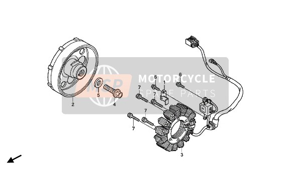 31110MGPD11, Volante Comp.,  Direccion, Honda, 0