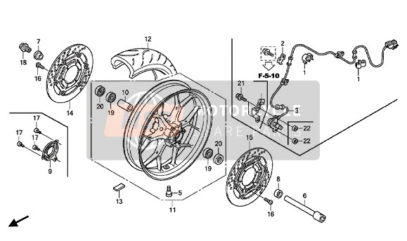 38520MGPD91, Sensor, Vorne, Radumdrehu, Honda, 0