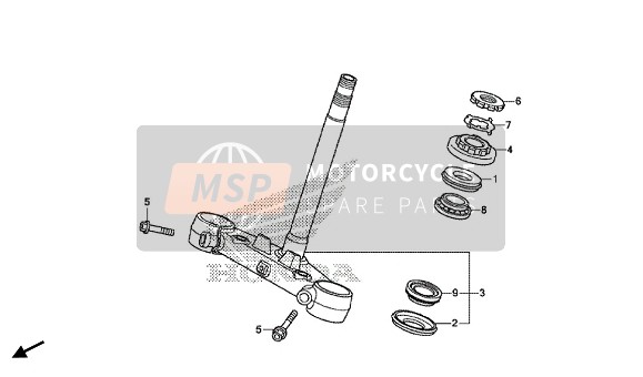 Honda CTX700NA 2014 STEERING STEM for a 2014 Honda CTX700NA