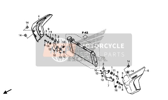 90103MGSD50, Schroef, Spant 5X16, Honda, 0