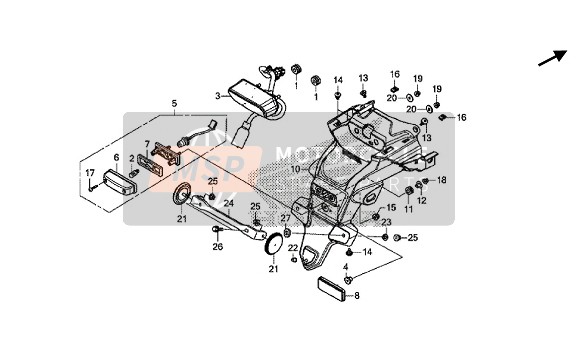 83545MFC640, Rubber, Shroud, Honda, 0