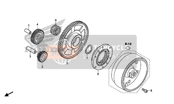 Honda CTX700NA ABS 2014 STARTING CLUTCH for a 2014 Honda CTX700NA ABS