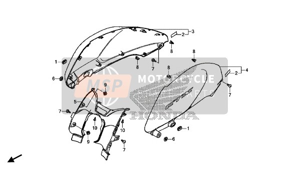 83300MJFA00ZC, Shelter Comp., R. (Wl) *TYPE2* (TYPE2 ), Honda, 0