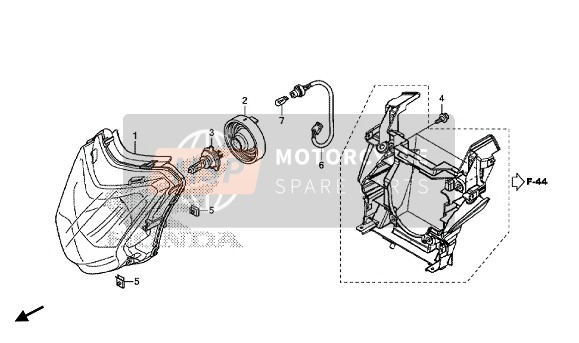 Honda CTX700ND Dual Clutch ABS 2014 Faro per un 2014 Honda CTX700ND Dual Clutch ABS