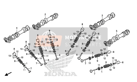 Honda CTX1300A ABS 2014 NOCKENWELLE & VENTIL für ein 2014 Honda CTX1300A ABS