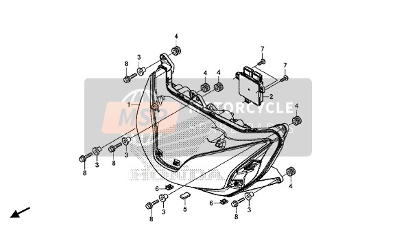 Honda CTX1300A ABS 2014 HEADLIGHT for a 2014 Honda CTX1300A ABS