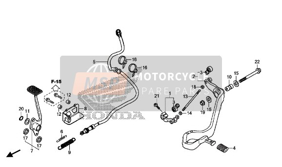 53709MFL000, Collar,  Amotiguador Direc, Honda, 1