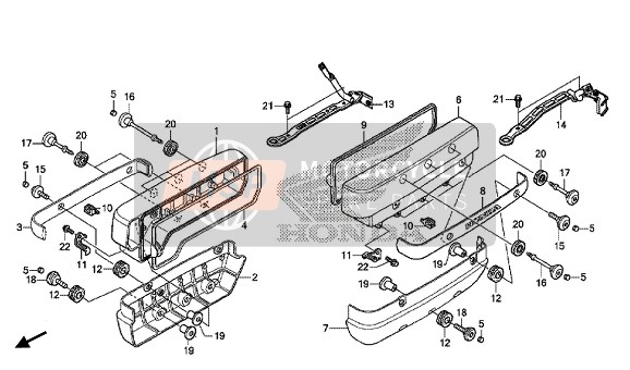 Honda GL1800C Goldwing 2014 CYLINDER HEAD COVER for a 2014 Honda GL1800C Goldwing